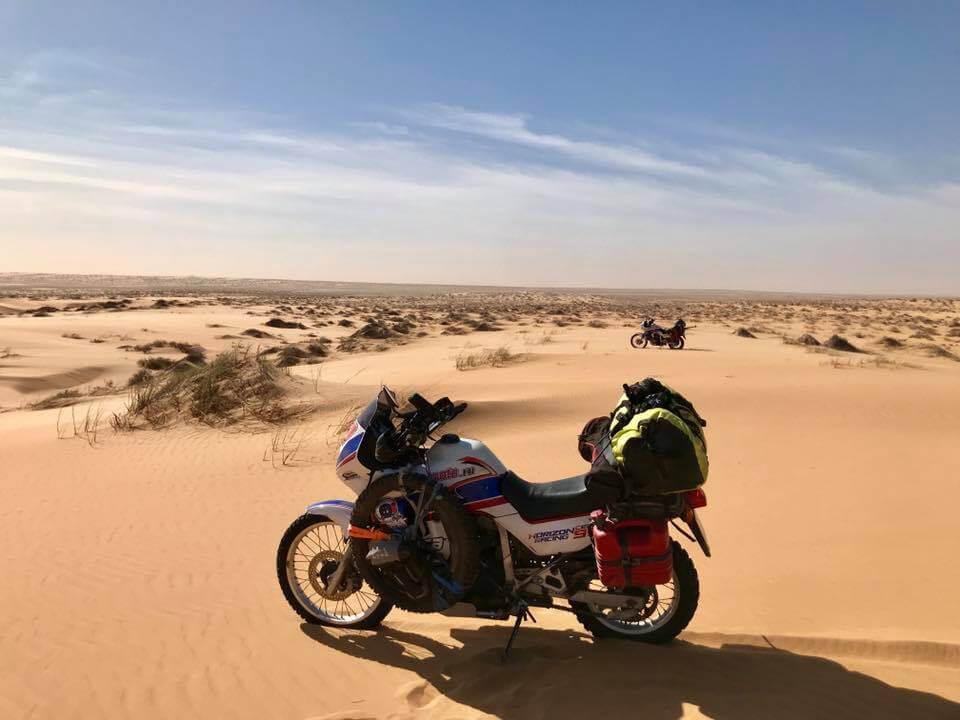 Voyage à moto : Paris Dakar par les pistes ► 600 Transalp ► Lolo & Amaury